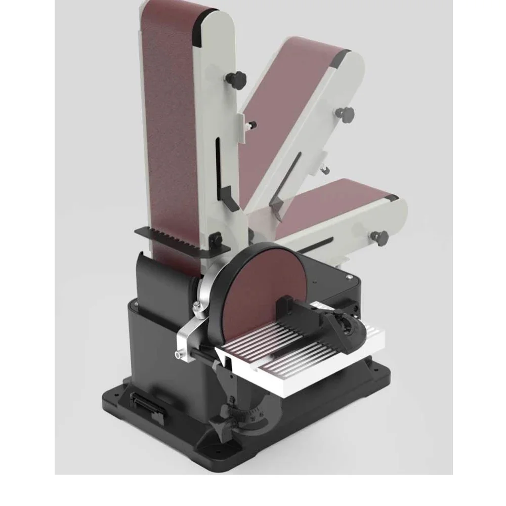 Electric Tabletop Belt Disc Sanding Machine Household Grinder Polisher for Wood Metal Knife Sharpening DIY Projects