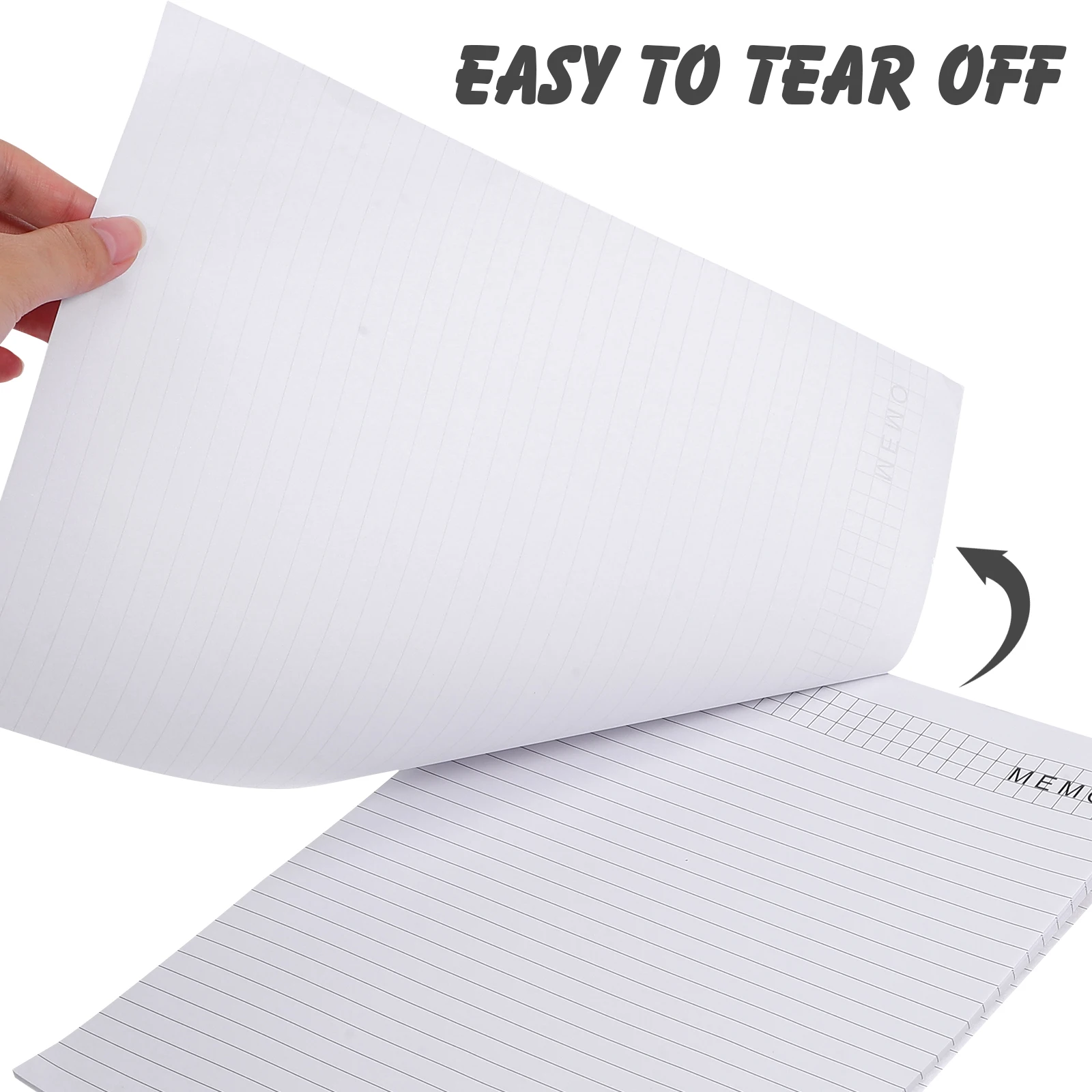 

5pcs A4 Portable Notepads Thickened Paper For Office School Daily Planning Time Management Memo Pad Tear-Off Sheets Notebook
