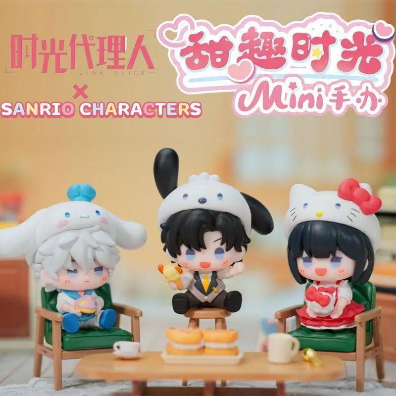 Link Click X Sanrio Sweet Time Mini Mystery Blind Box Gifts Toy Model Anime Figures Collect Ornaments view 4