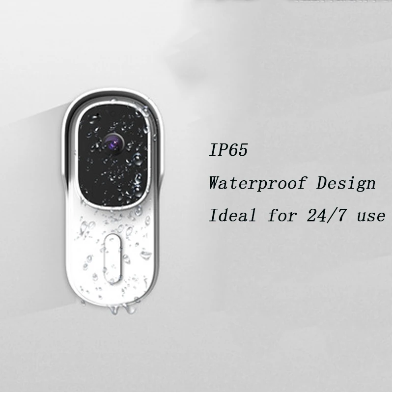 WiFi Wireless Door Bell Tuya Video Doorbell DC AC Battery Powered 1080P 2MP Waterproof with Alexa Door Bell Camera Smart Home