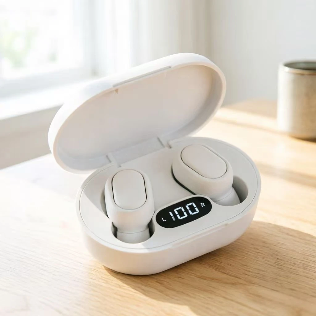 Auriculares inalámbricos TWS E7S Bluetooth 5.0, auriculares deportivos estéreo con micrófono y caja de carga para teléfono inteligente