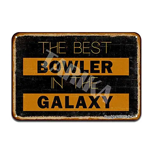 1pcs,The Best Bowler in The Iron Poster Painting Tin Sign Vintage Wall Decor for Cafe Bar Pub Home Beer Decoration Crafts