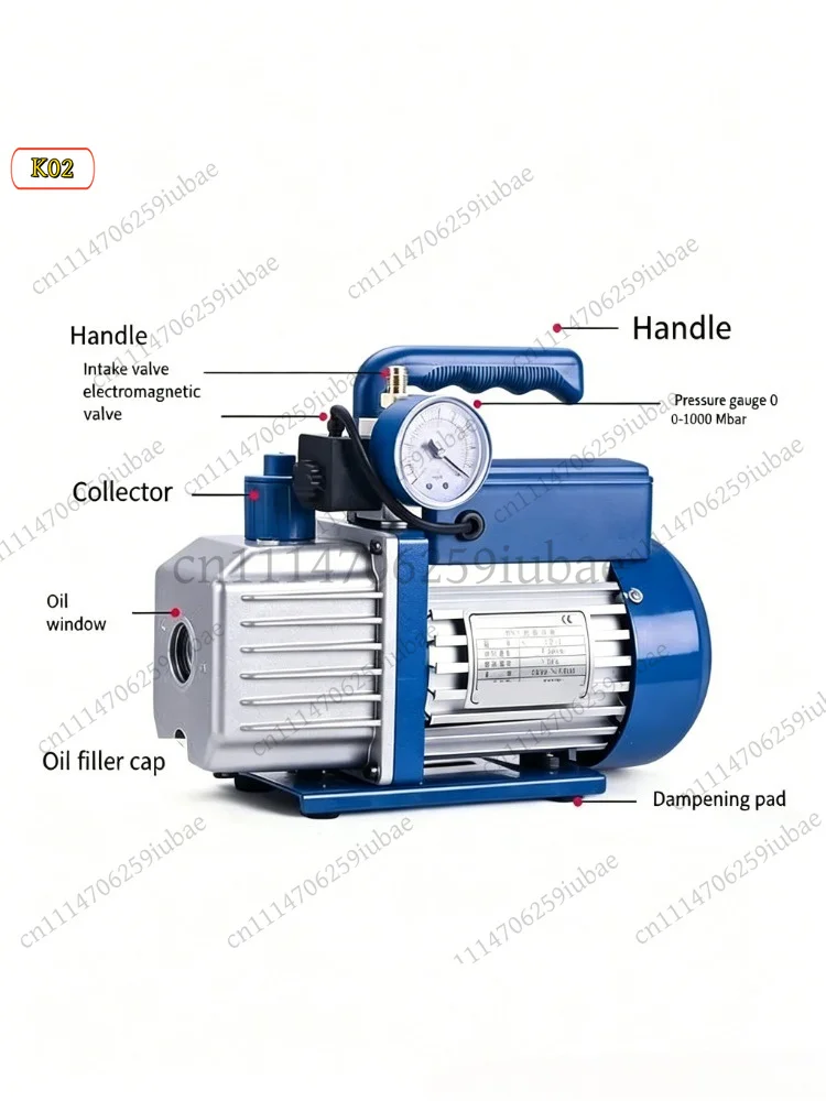 df SVP-1 150W Single Stage Vacuum Pump for AC Refrigerant R410 R134a R22 Repair, Replacement Parts