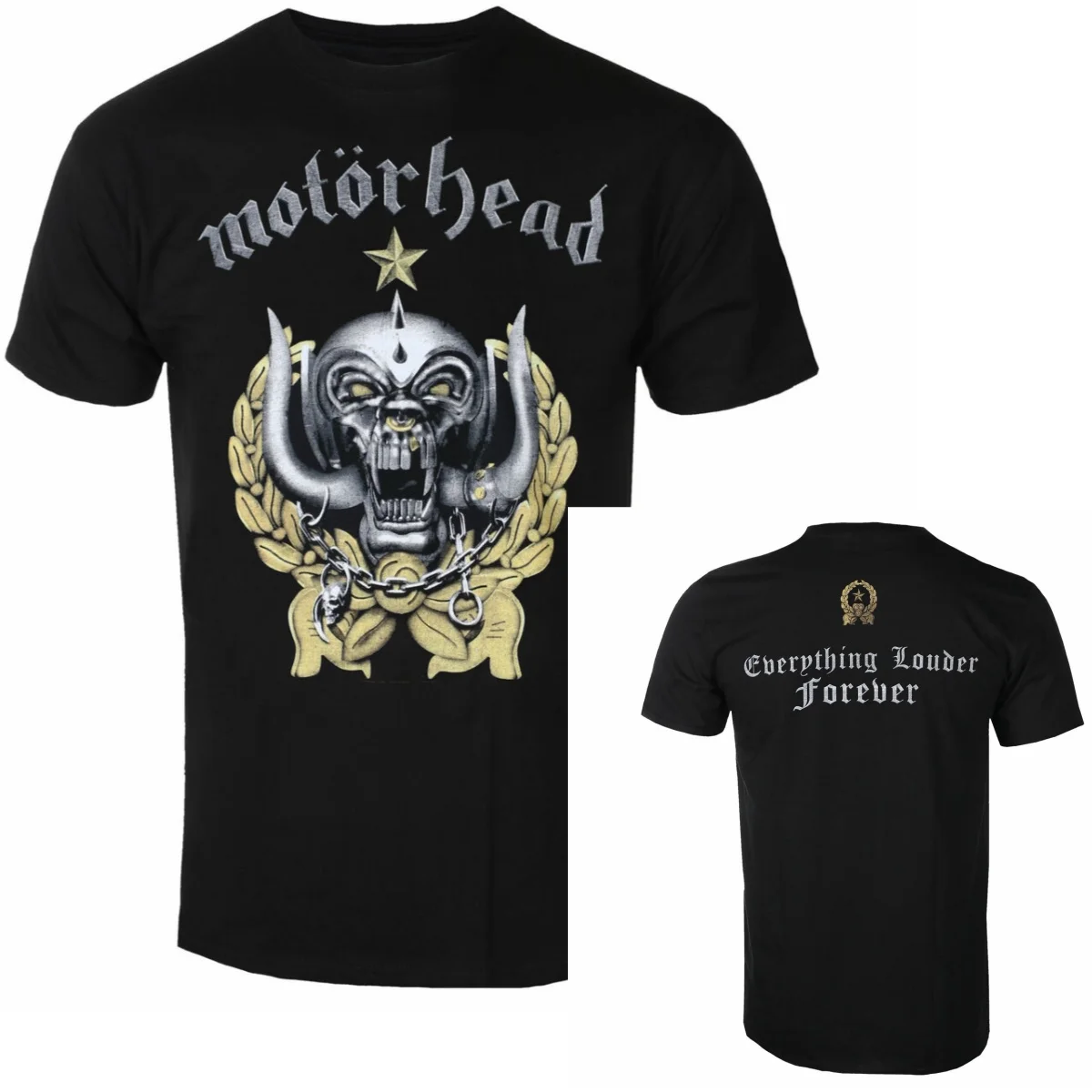 Bestes Motörhead Grafik-Baumwoll-Band-T-Shirt Unisex Sommer Kurzarm Mode Marken-Shirt Luxus Casual Vintage Tee – Detail 4