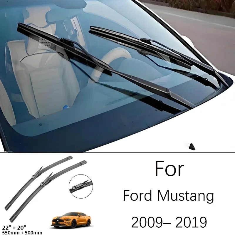 

Windshield Window Brush 22 20 inches Rubber Front Wiper Blade Accessories For Ford Mustang 2009-2019 2010 2011 2012 2013 2014