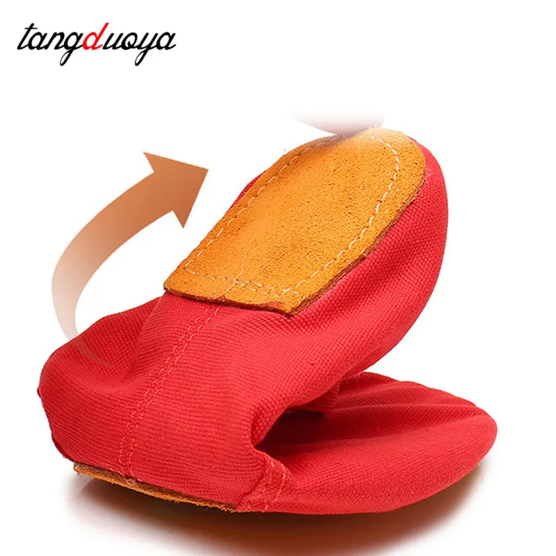 Girls ballet shoes canvas soft sole Dance shoes flats adult kids ballet dancing slippers Lace-free Teacher training dance shoes