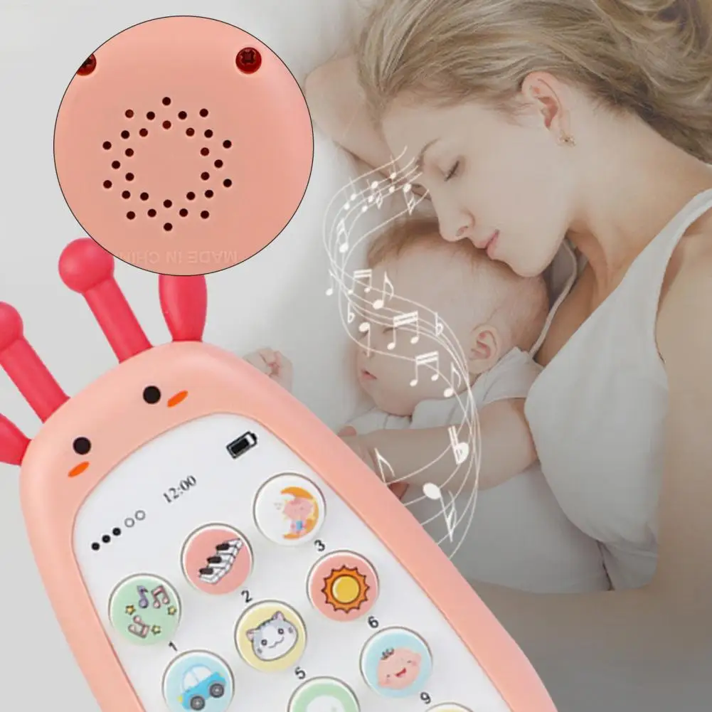 아기 아동용 ABS 어린이 시뮬레이션 전화 모델, 사랑스러운 모양, 빛과 소리, 전화 장난감