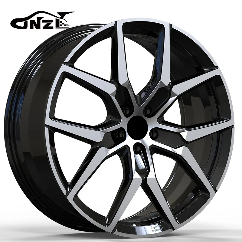 for   Made In China 5x112 Rims Forged Wheels Gloss Black 6061t6-Aluminum Alloy Car Wheel Hub