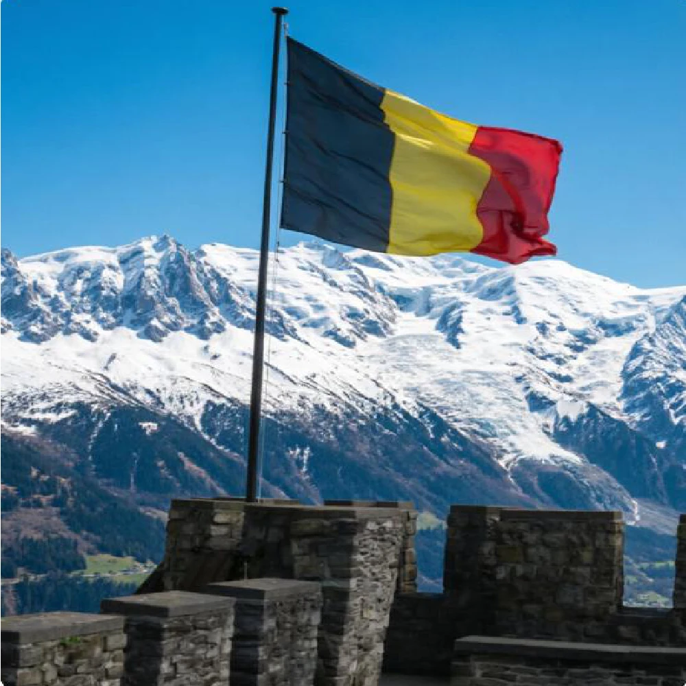 90x150cm black yellow red BEL BE belgium flag