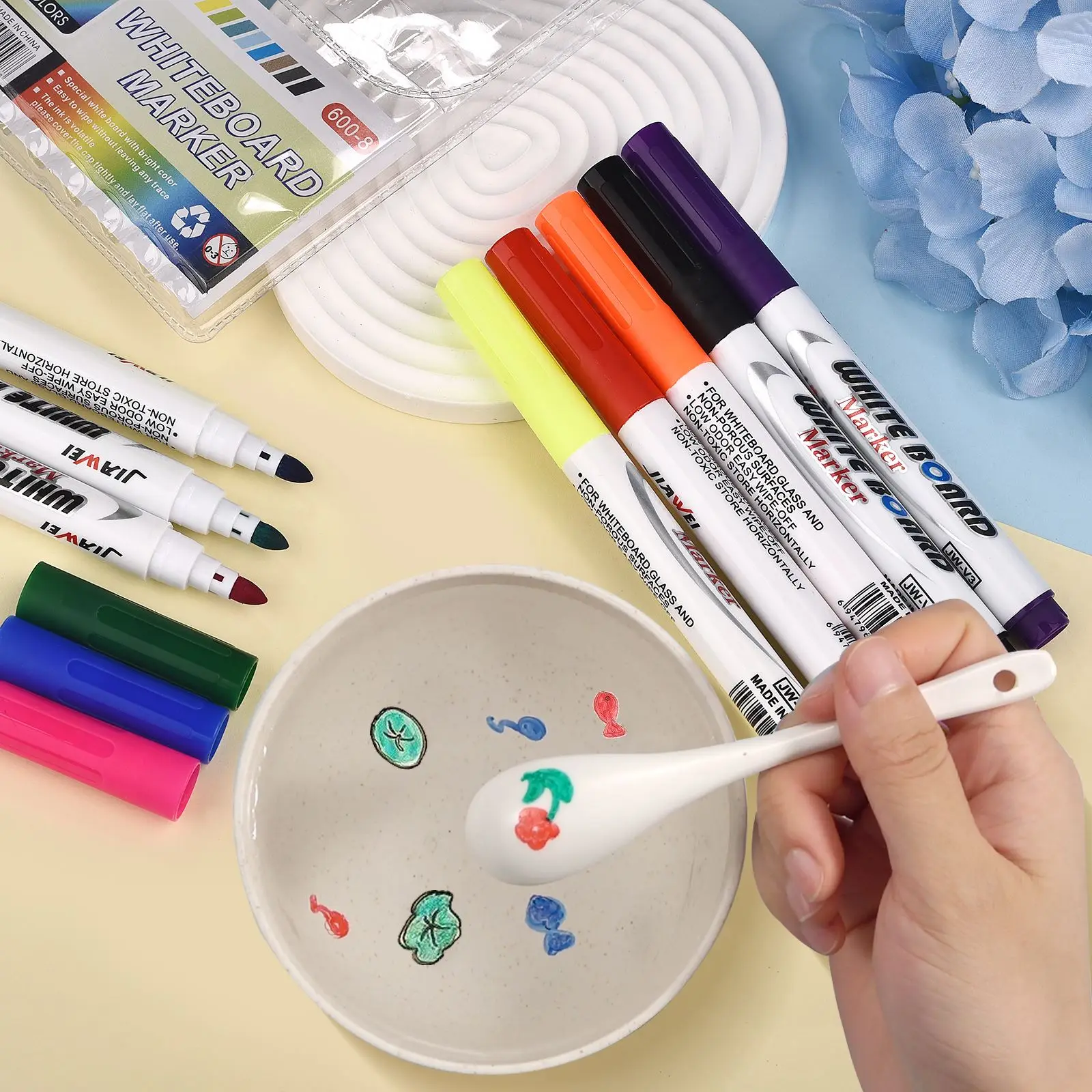 Magical Water Painting Pen Whiteboard Markers Floating Ink Pen Doodle Water Pens Montessori Early Education Toy Art Supplies