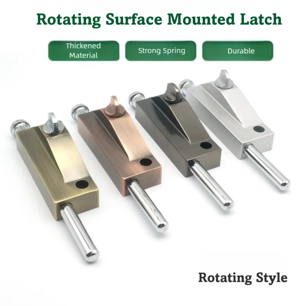 

Пружинный вращающийся дверной защелка в рамке, замок из нержавеющей стали, открытый напольный замок, универсальный заземляющий замок, болт