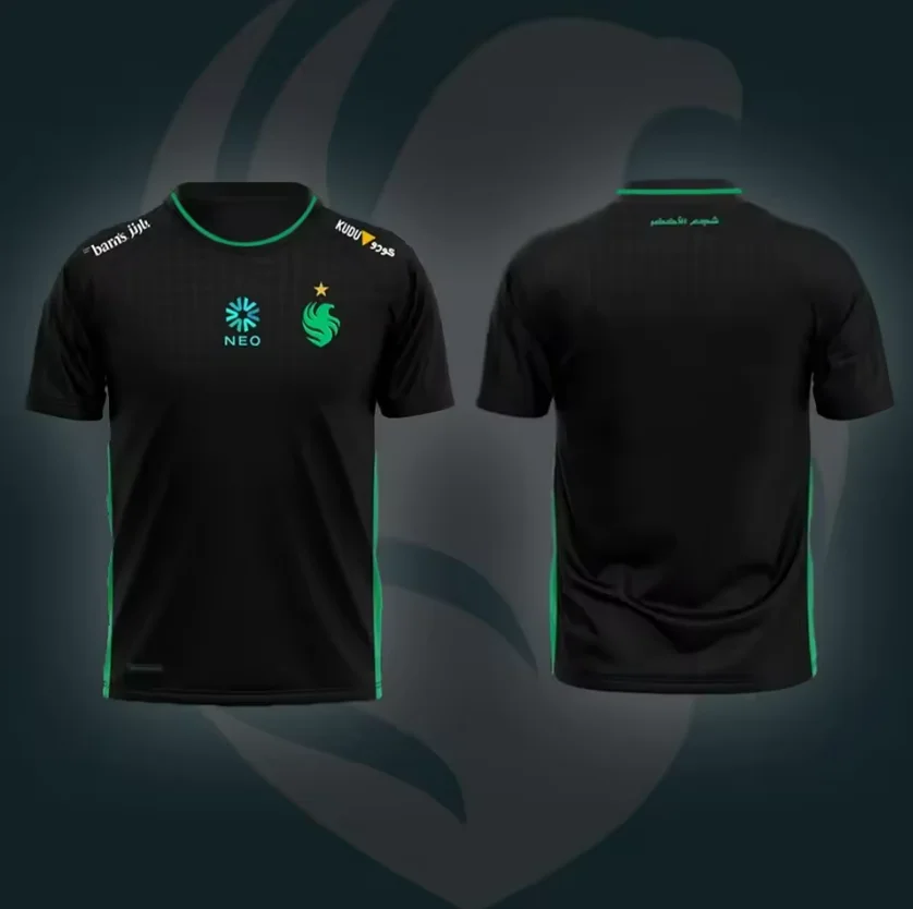 2025 nuovo Counter-Strike Team 2 Falcon Esports Team Uniforme Abreathable Sportivo T-shirt ampia e alla moda