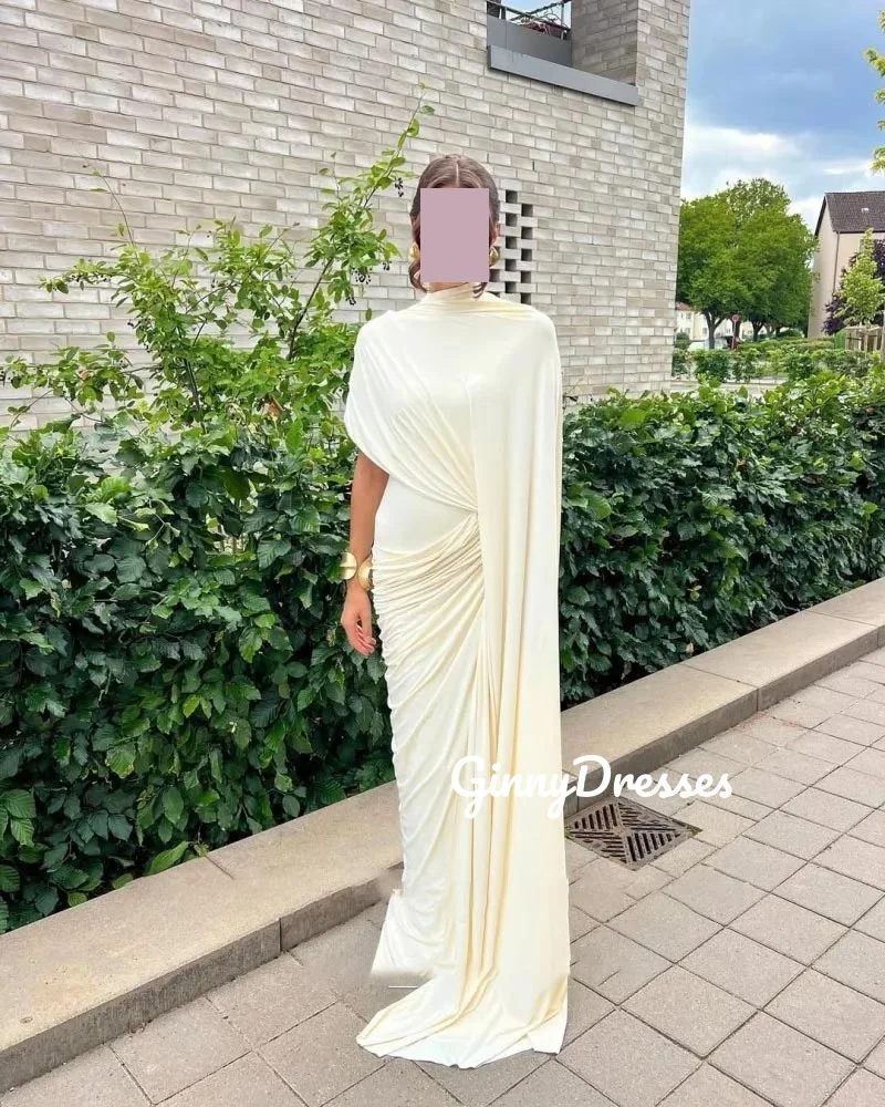 

Vestidos De Festa на заказ, платье-футляр с высоким вырезом, женское элегантное роскошное платье длиной до пола, на бретелях, роскошное вечернее платье в Дубае