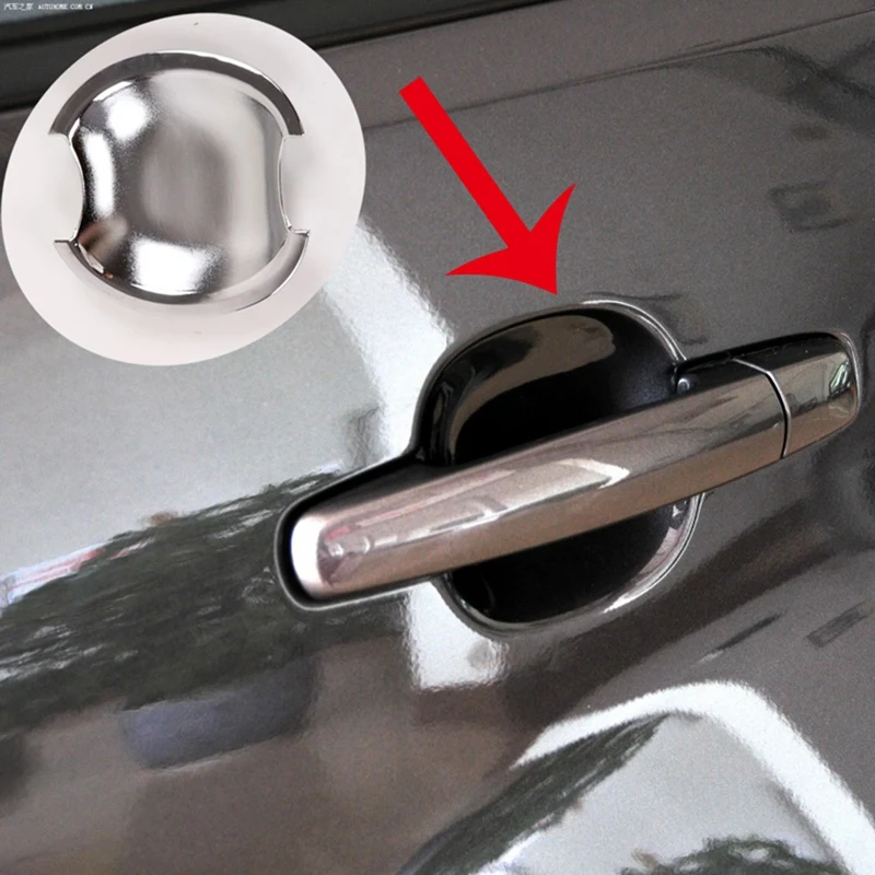 Car ABS Chrome Door Handle Cup Bowl Decoration Cover Trim For Suzuki Grand Vitara 2006-2015