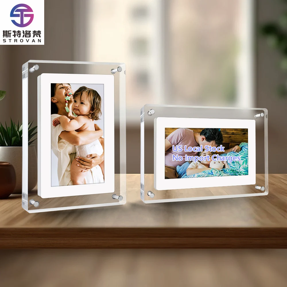 7 Inch 4GB Digital Frame Screen Photo Frame Electronic Digital Album Multi Language Kitchen Counter Gift Idea
