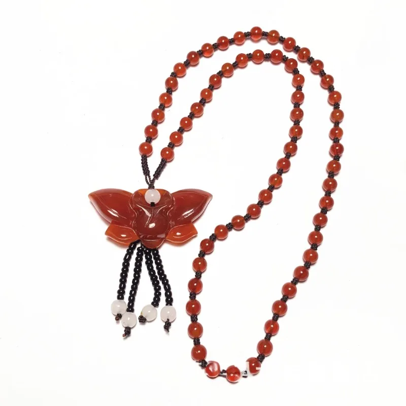 

Agate Pendant, Bow, Necklace Jewelry, Sweater Chain Women's Model
