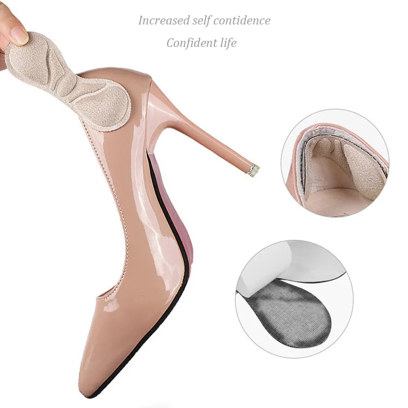 Autocollants pour talons, taille ajustable, coussinets adhésifs pour talons, poignées protectrices, soulagement de la douleur, soins des pieds, semelles intérieures pour chaussures, talon haut