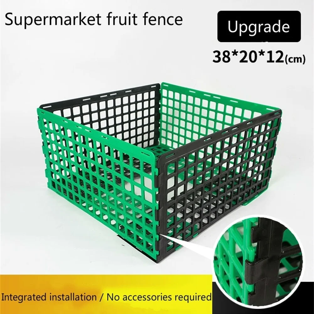 

Supermarket Fruits And Vegetables Special Guardrail Fresh Store Pp Partition Stack Fence Shelf