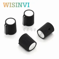 10PCS 14MM*17MM Black Plastic Knob Lock Screw cap Frequency Converter Panel Operation Speed Regulation Potentiometer Knob Cap