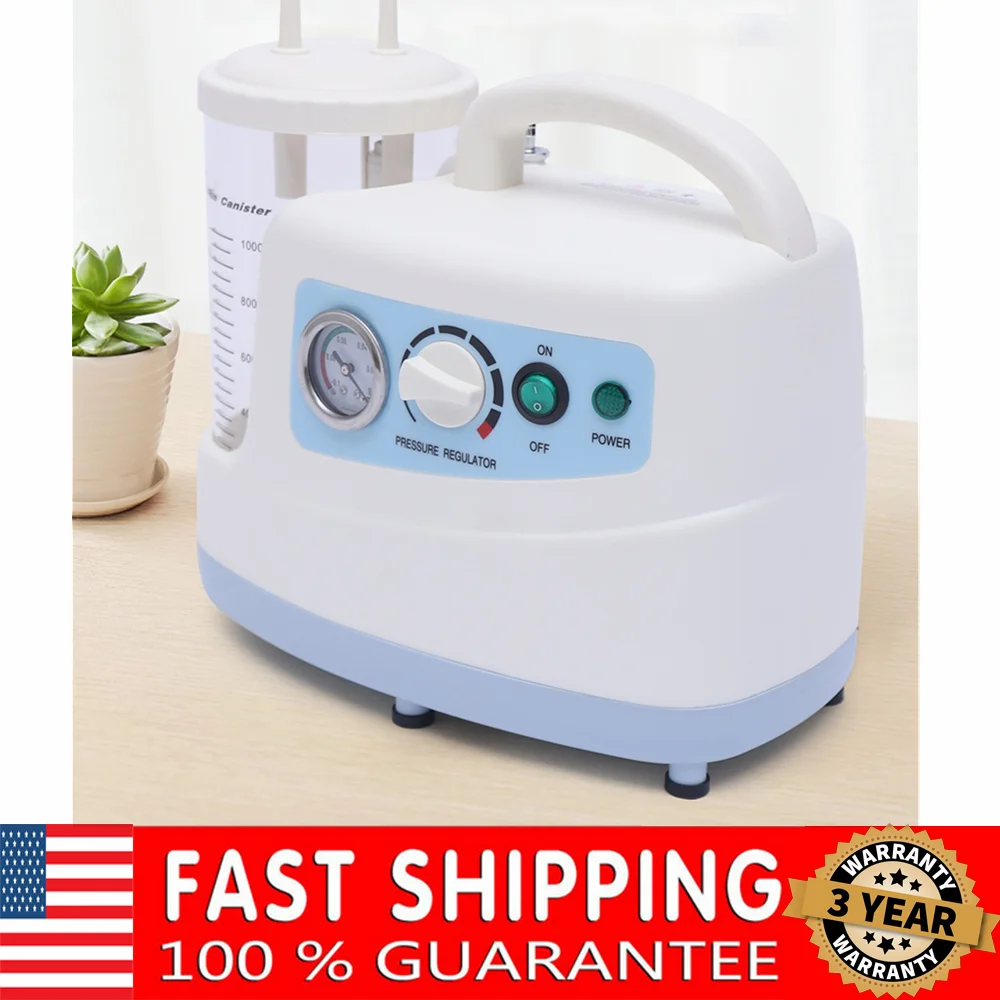 

Portable Medical Vacuum Aspirator Machine Emergency Dental Phlegm Suction Unit