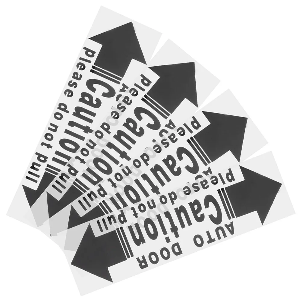 

4Pcs Automatic Car Door Sticker Warning Caution Sign Self Adhesive Safety Decal Sliding Door Open Indicator Do Not Touch Sticker