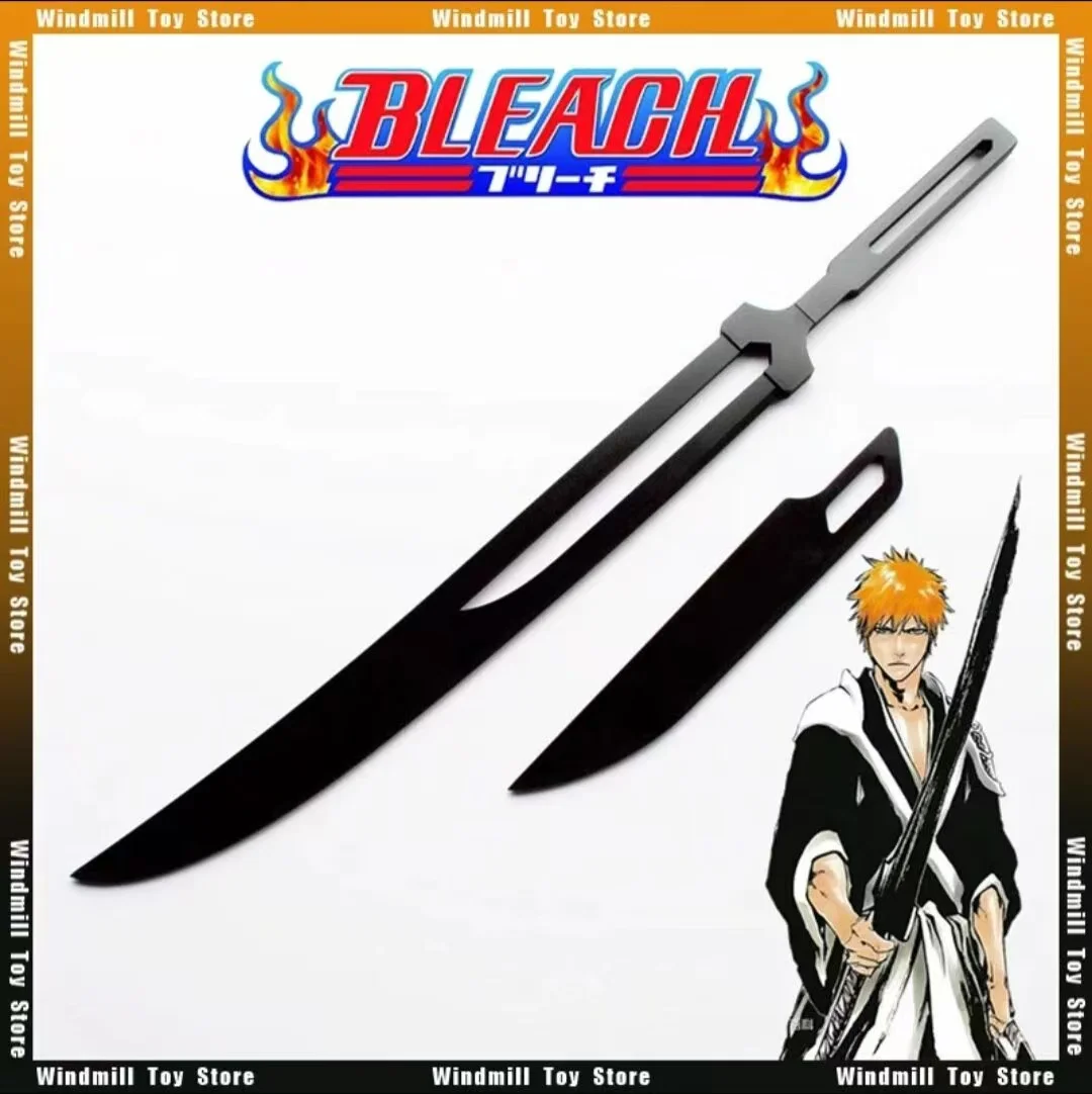 

Bleached Weapon Kurosaki Ichise Zangetsu Blade Sakuraki Samurai Knife 130cm Weapon Model Samurai Knife Cosplay Halloween Gift Toy