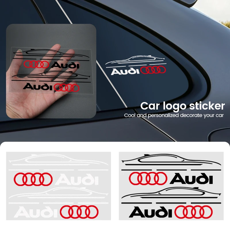 2 sztuki stylizacja samochodu dekoracja lustra naklejki QUATTRO emblematy Audi Sline RS A3 A4 B8 8P 8V B6 A5 A6 C7 Q5 B9 B7 C6 A1