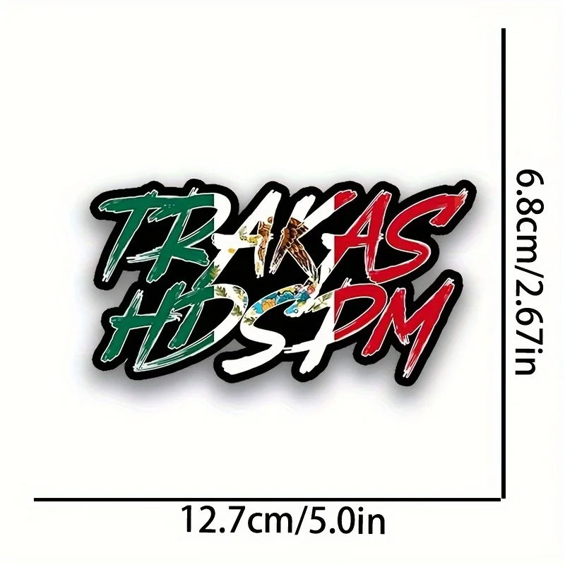 1 ST TRAKAS HDSPM Grappige Motorfiets Stickers Waterdichte Motor Kuipje Brandstoftank DIY Autoruit Lichaam Duurzaam Vinyl Decals