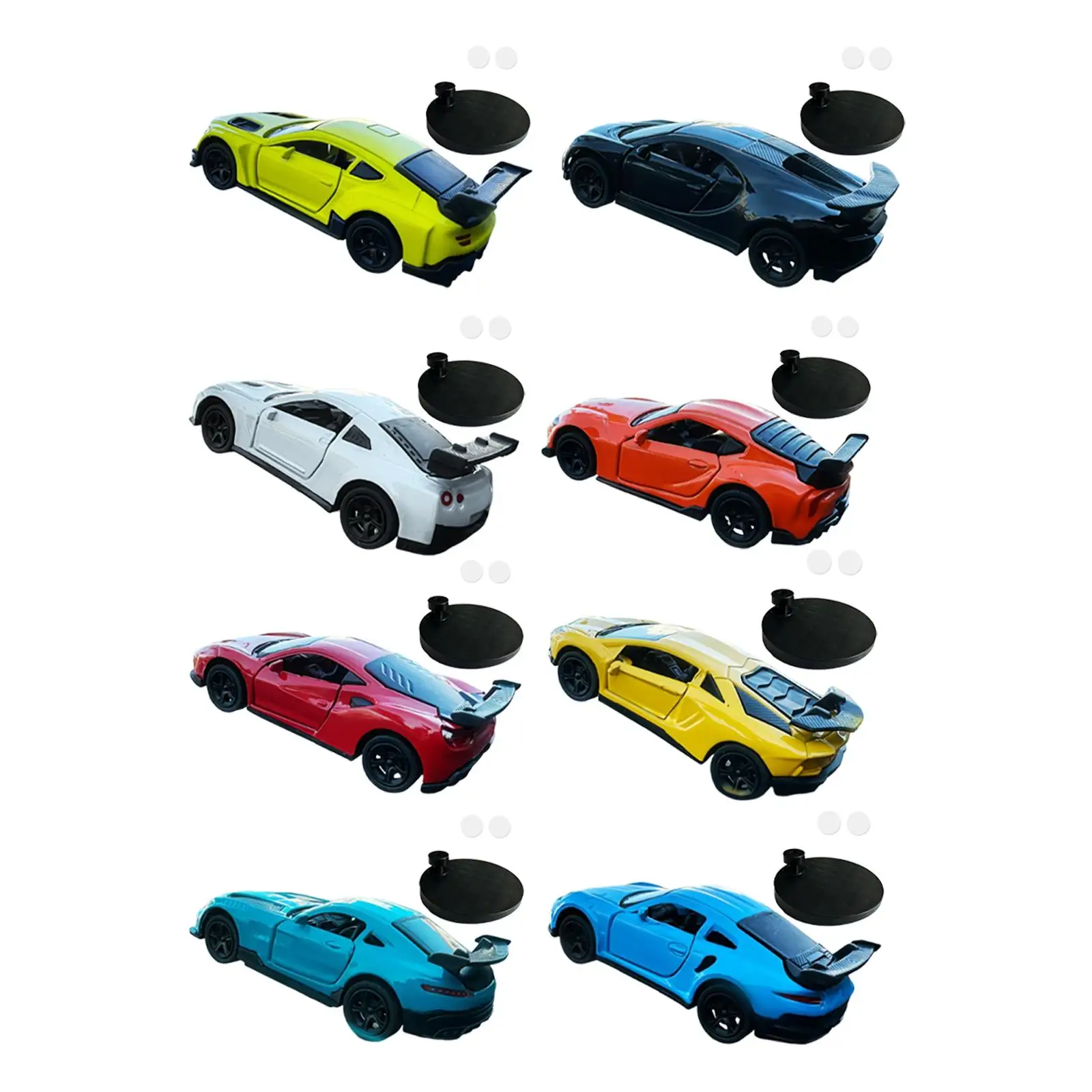 Realistic Mini Drift Car Model 1 64 Scale Diecast Alloy Toy with Opening Doors for Car Dashboard Decor Desktop Ornament Gift for