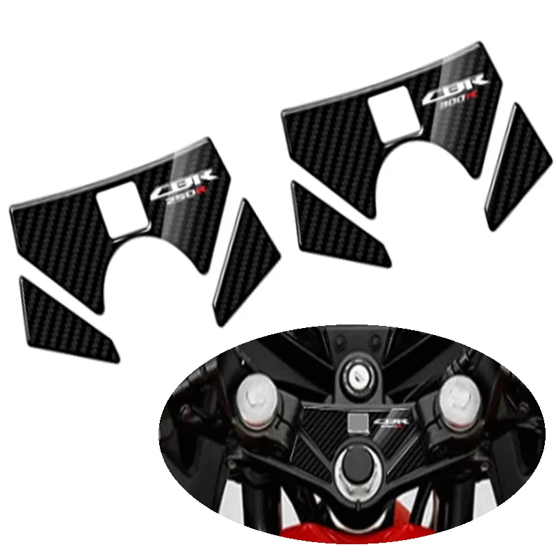 For Honda CBR250 CBR300 2010-2016 Sticker Triple Tree Top Clamp Upper Front End Handle Yoke 3D Motorcycle Decal