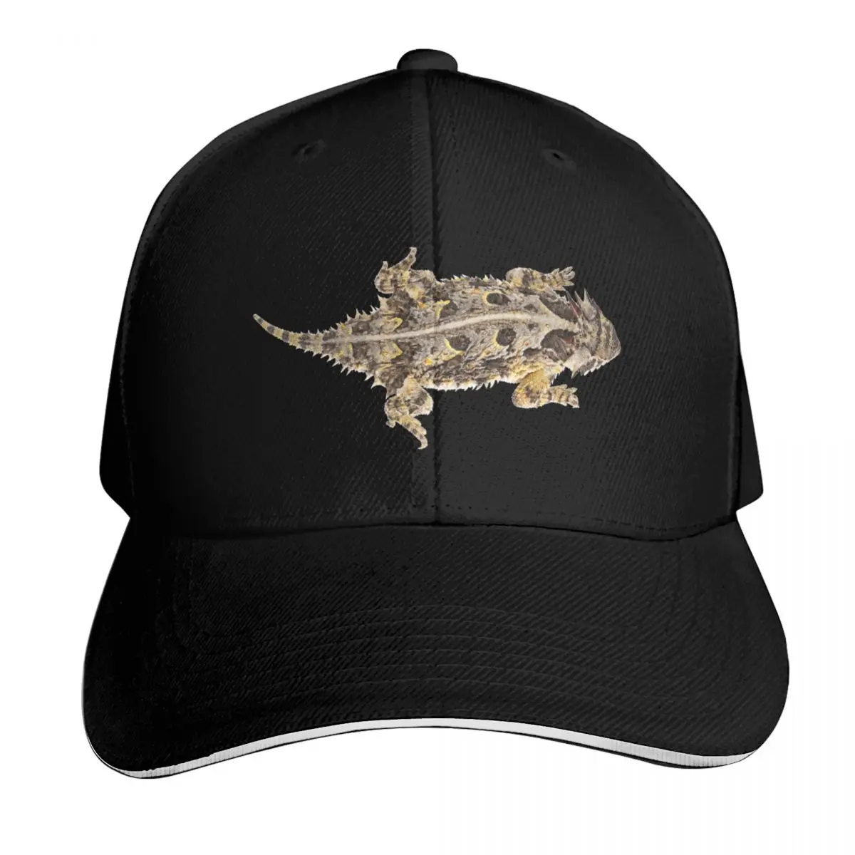 Texas Horned Lizard Baseball Cap Six Panel Structured Crown Sun Protection UPF 50+ Breathable Mesh Back