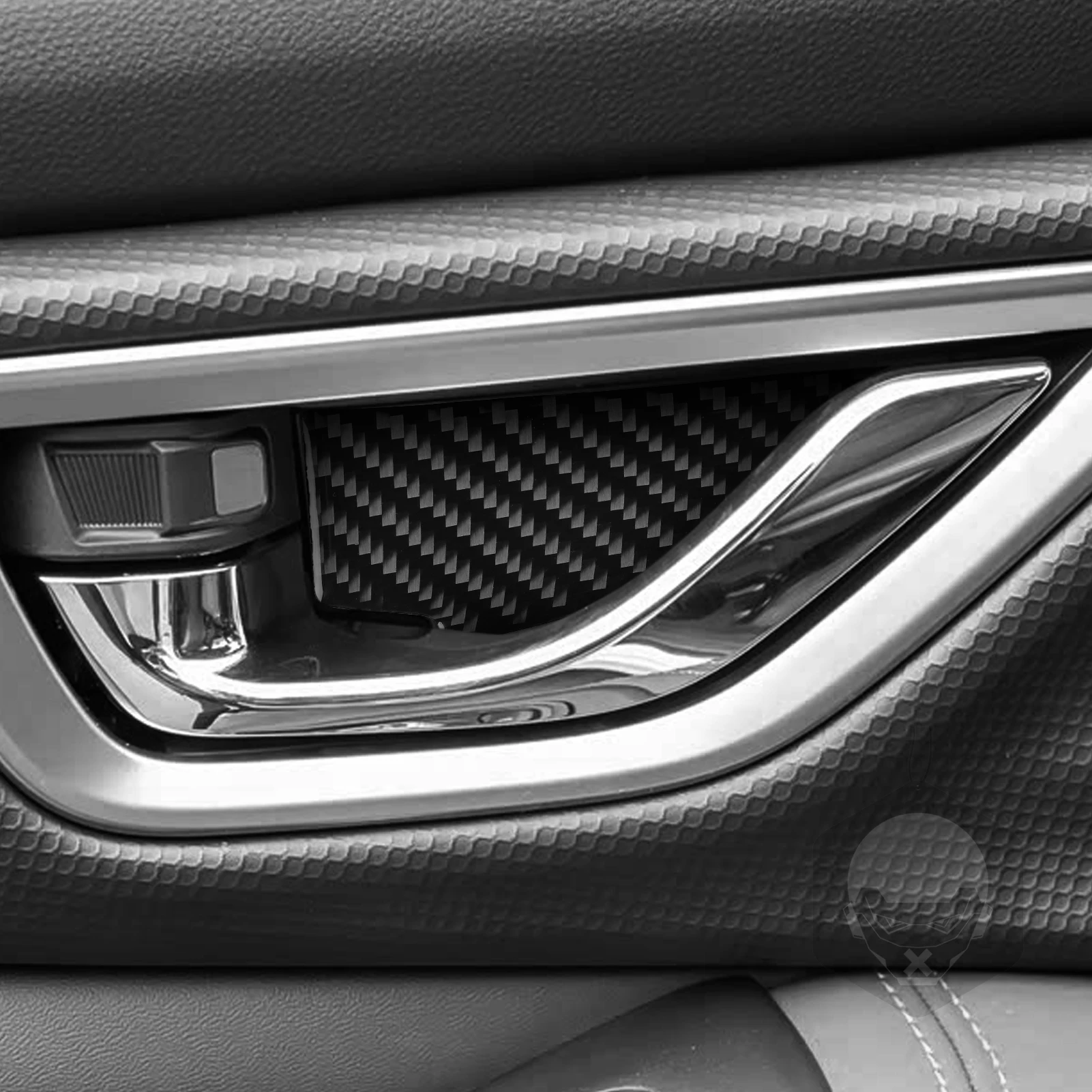 Real Carbon Fiber Car Accessories Door Handle Bowl Trim Cover Soft Sticker For Subaru Forester SK 2019 2020 2021 2022 2023 2024 - view 2