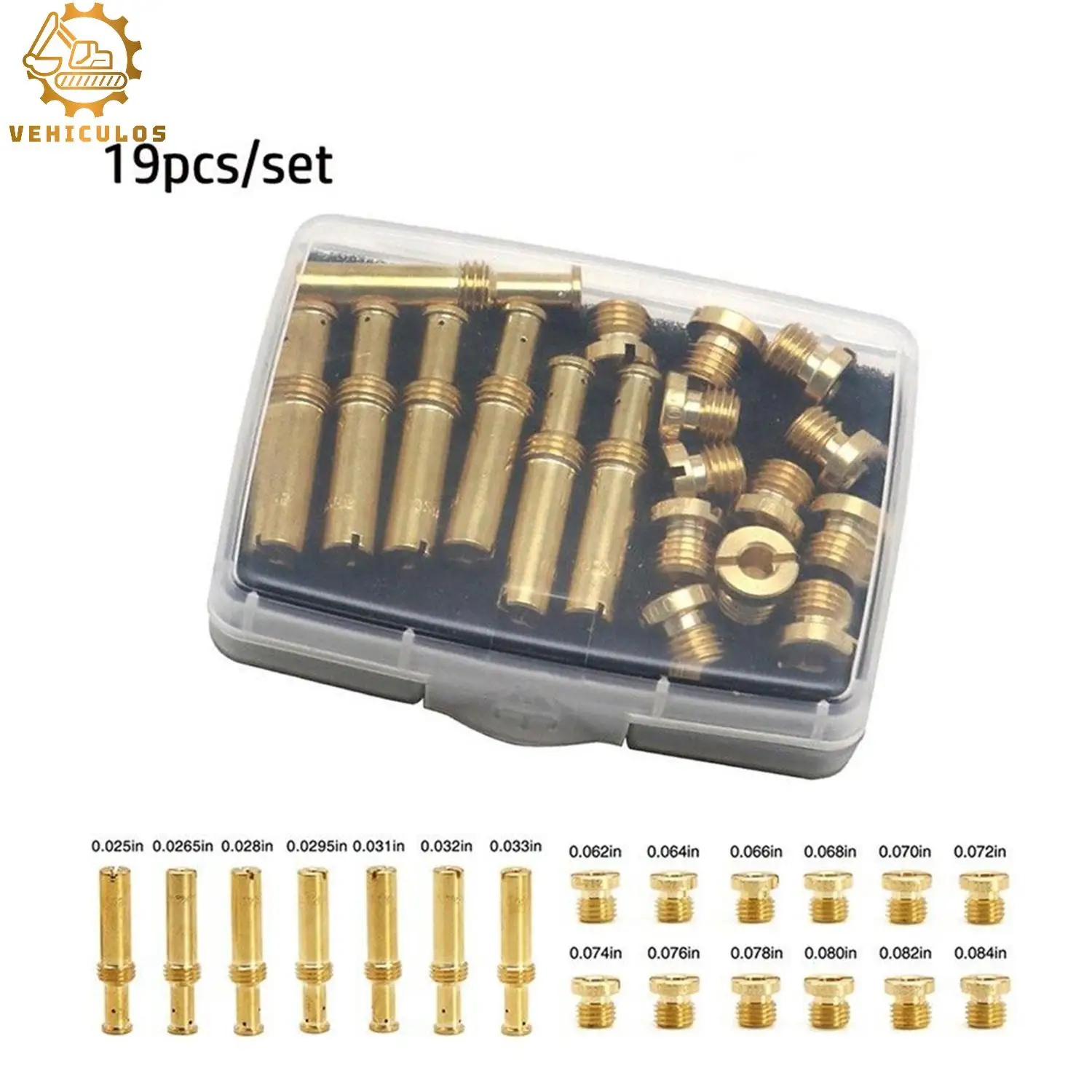 Brand New 1 Set/19 Pcs Jet Assortment Kit For S&S Cycle Super B E G Carbs Carburetors OHO Shorty For V-Twin For MFG