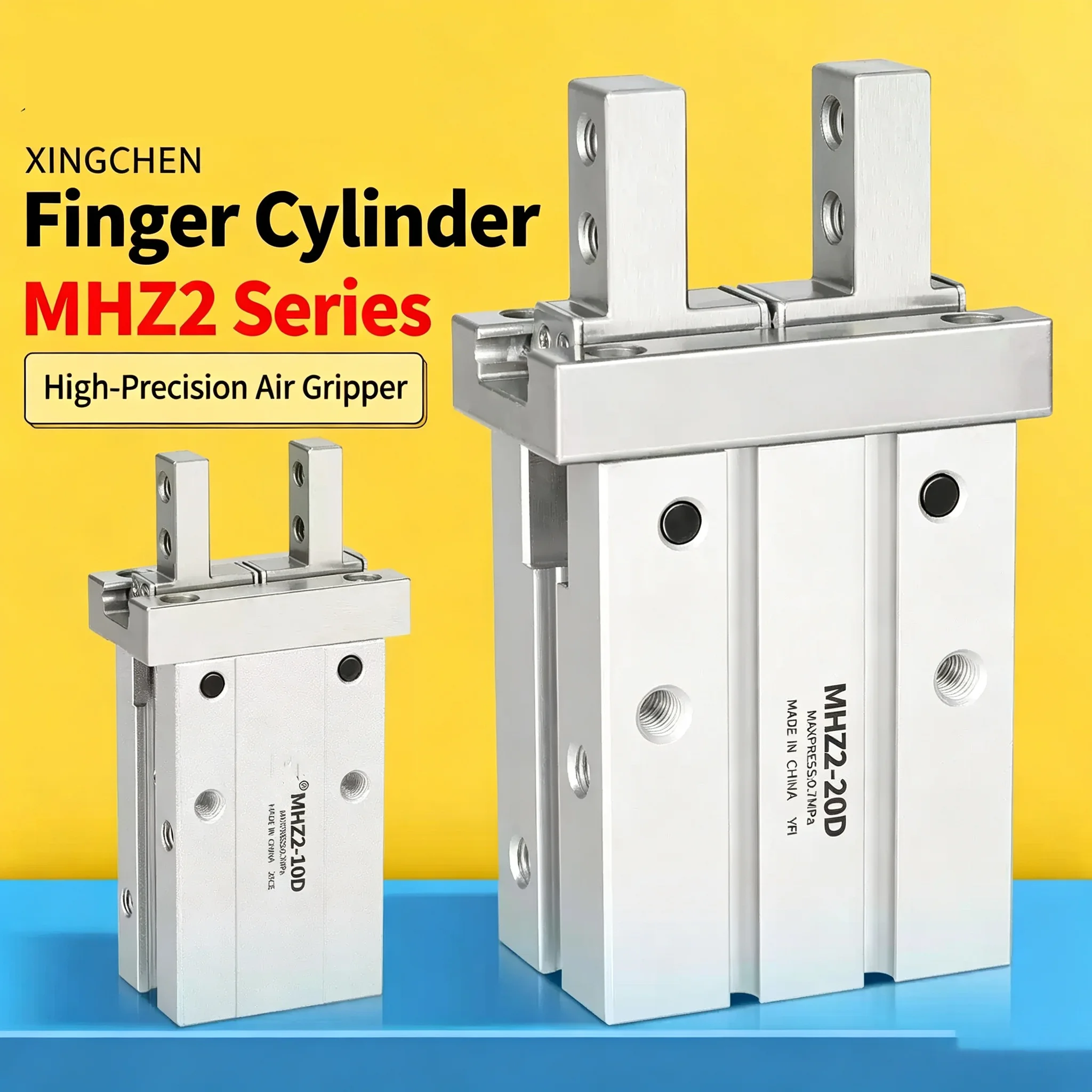Parallel Style Pneumatic Air Gripper Double Acting Gripper Cylinder HFZ6 HFZ10 HFZ16 HFZ20 HFZ25 HFZ32 HFZ40 HFZ
