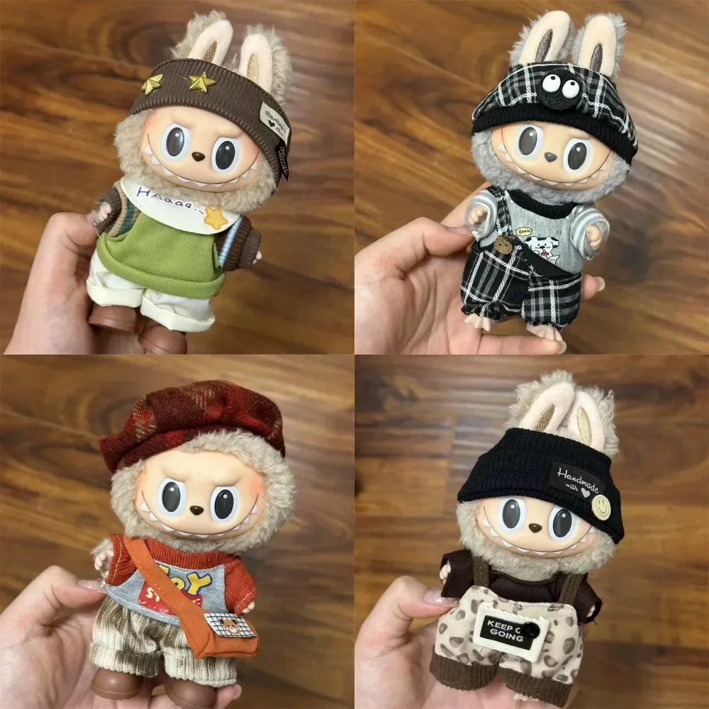 

Виниловая одежда для кукол, красочный спортивный модный наряд для куклы в стиле Labubu, повседневная одежда для путешествий на открытом воздухе и демонстрация