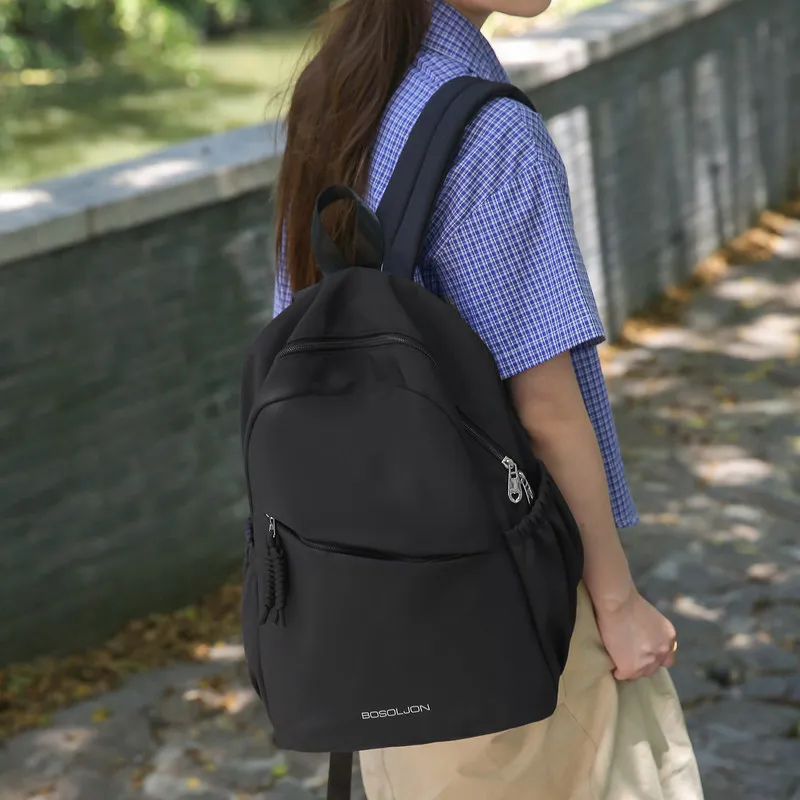 Ultra-light women's backpack, Japanese-style simple commuter computer backpack, multi-layer large-capacity travel backpack for j
