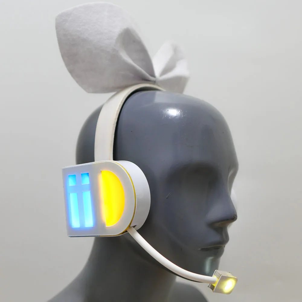 ZOBOTT-Bandeau lumineux LED Rin Len, accessoires de cosplay, équipement de tête, vêtements de sauna, casque de sauna, modèle d'écouteur, accessoire de cheveux, en stock