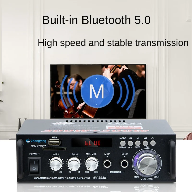 New Professional High Power Speaker Power Amplifier Home Bluetooth Power Amplifier Hifi Speaker Digital Power Amplifier