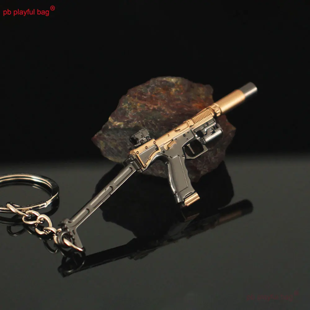 مصغرة USM-AI مسدس نموذج 9 سنتيمتر سبيكة بندقية المفاتيح قلادة تحصيل حلية عمل أرقام الاطفال اللعب هدايا عيد ZG417