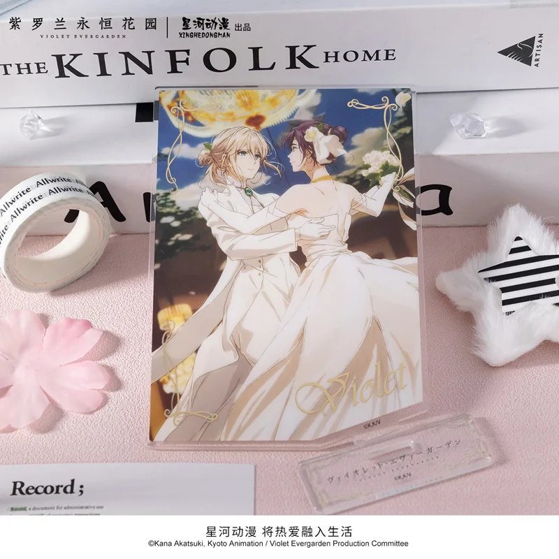 Violet Evergarden Cattleya Baudelaire Flower Scar Wedding Dress Series China Official Authorization Acrylic Standing Plates