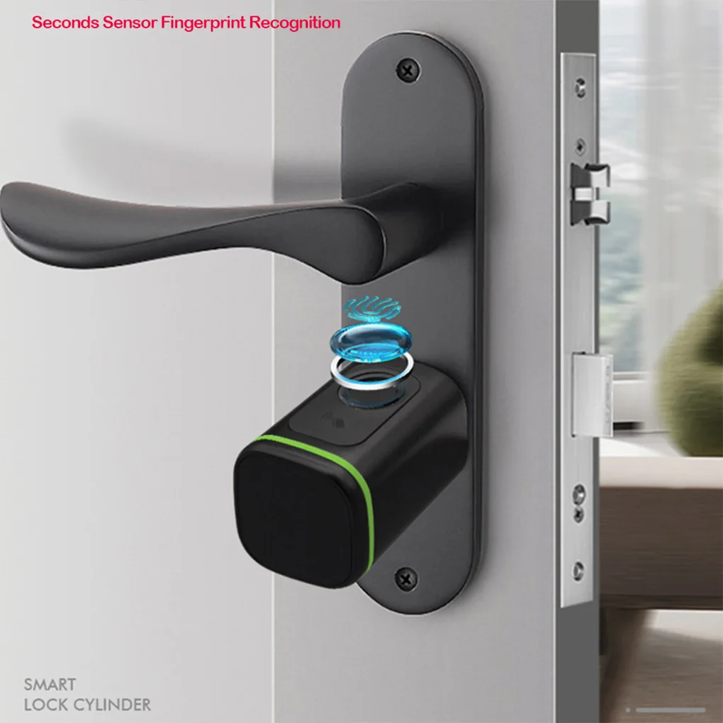 Effortless Upgrade 2-In-1 Smart Password Fingerprint Door Lock Cylinder Simple Installation Enhanced Security
