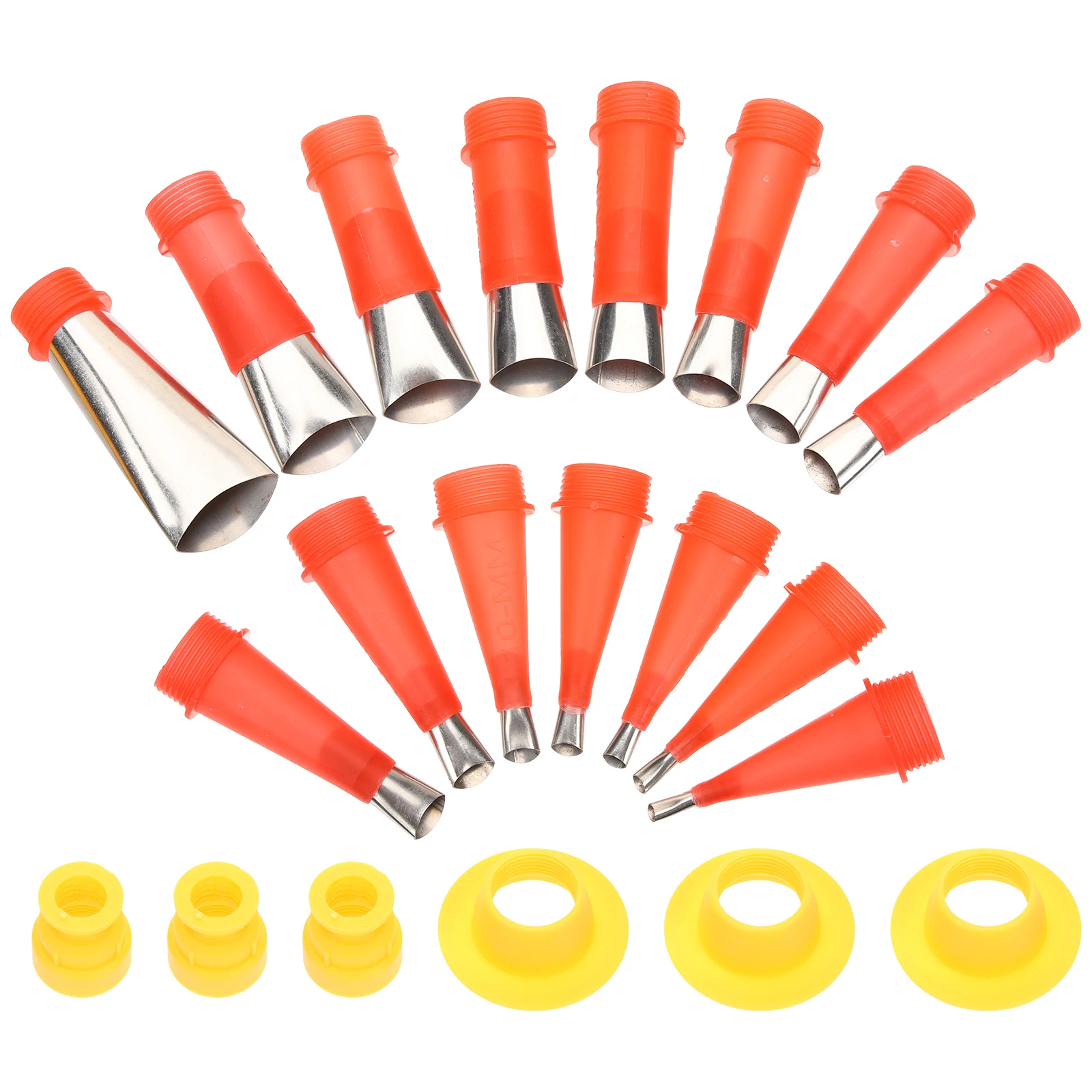 

1 Set Stainless Steel Silicone Caulking Nozzles With Replaceable Bases Smoothing Finisher Tool Durable Wear-Resistant For Sink
