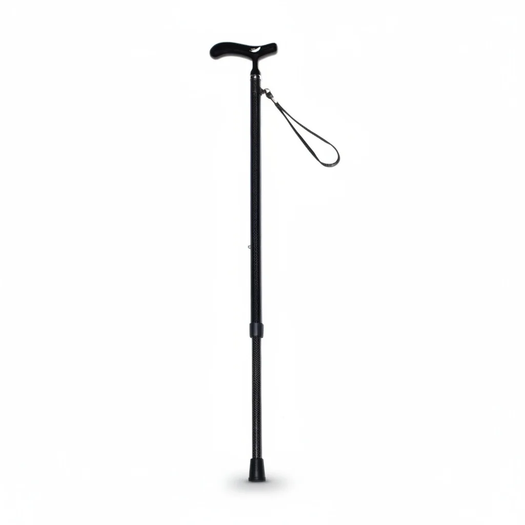 

Carbon Fiber Walking Cane, Adjustable , Lightweight Walking Stick, Quick Lock 240g Anti-slip Mobility Cane for Elderly
