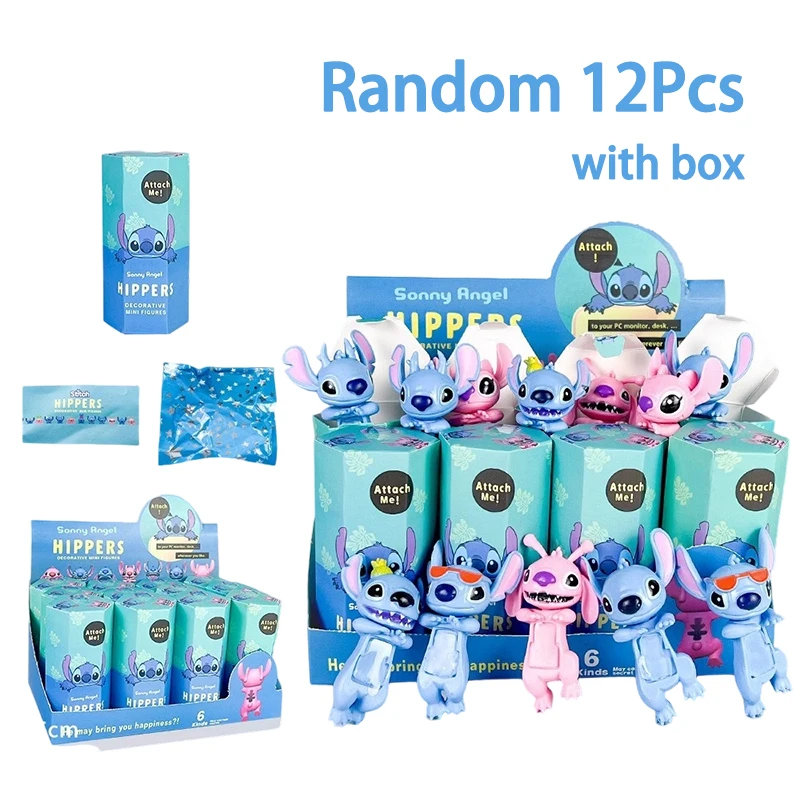 

Miniso Stitch Blind Box Anime Figures Ornaments Stickers Angels Mystery Box Fans Children Suprise Gift Mysteriou Box Desk Decor
