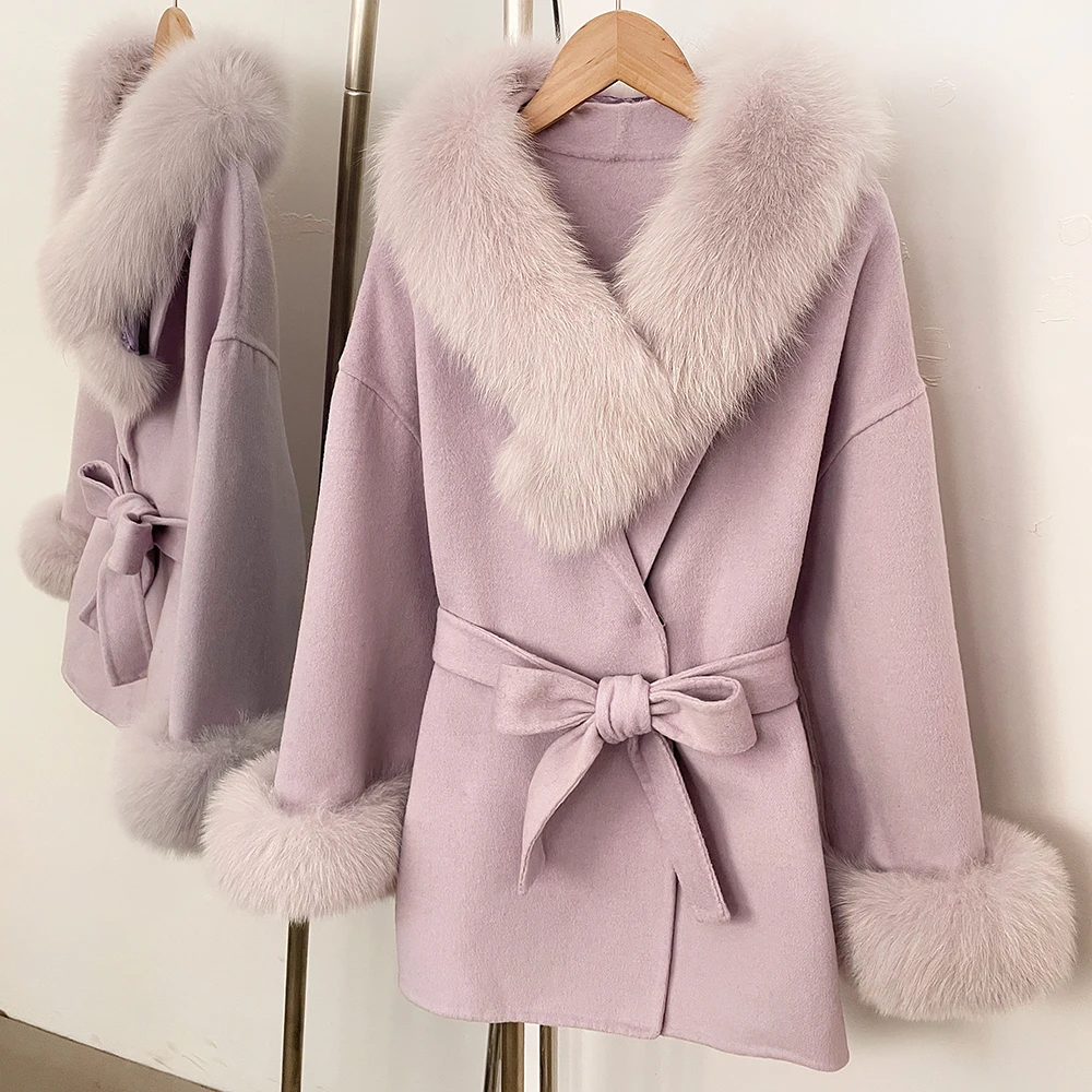 

Женские шерстяные тренчи OFTBUY, женские пальто из натурального меха, теплая верхняя одежда для женщин, корейская одежда, множество моделей