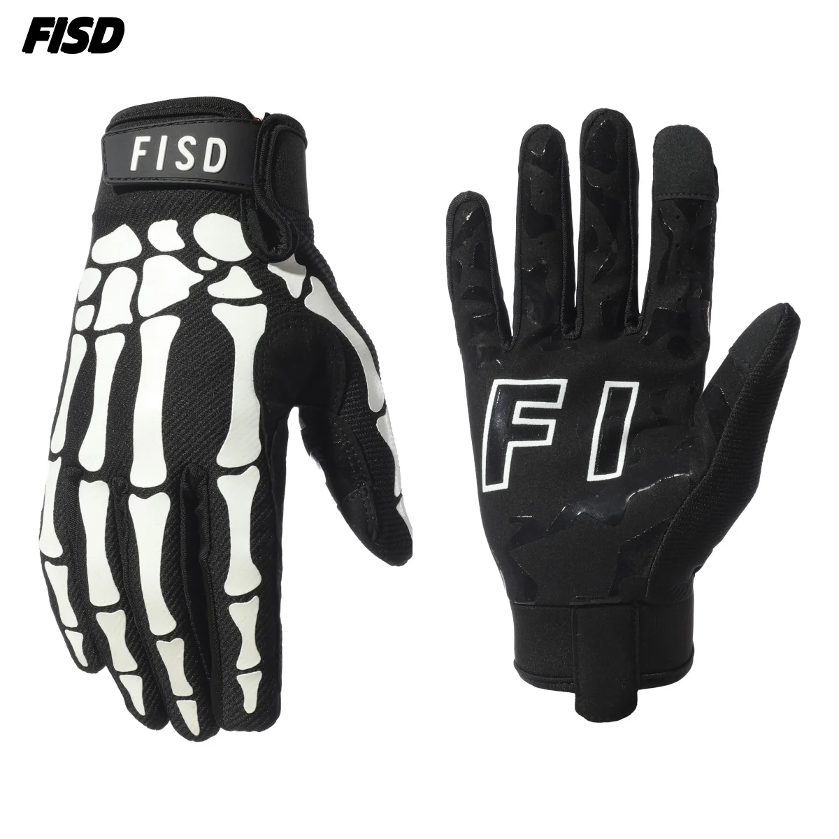 AliExpress FISTPLAST FISD MX DH   Long Finger Multi-functional cycling  Rugby Gloves Christmas Atmosphere Glow-in-the-dark Halloween Party Gloves