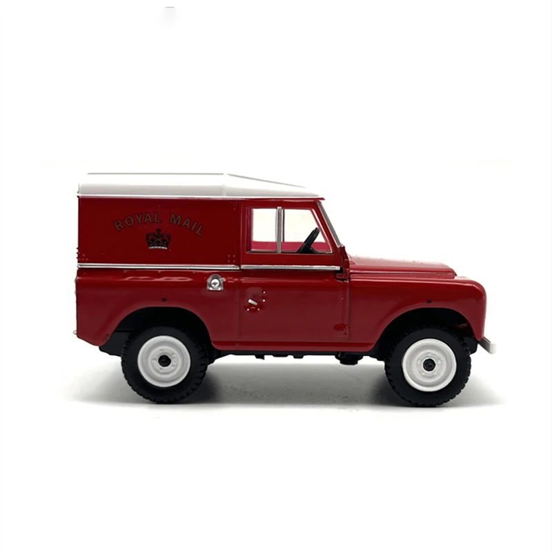 1:43 Scale Diecast Alloy Land Rover Royal Mail Off-road Vehicle Car Model Classics Toy Adult Collectible Gift Souvenir Display