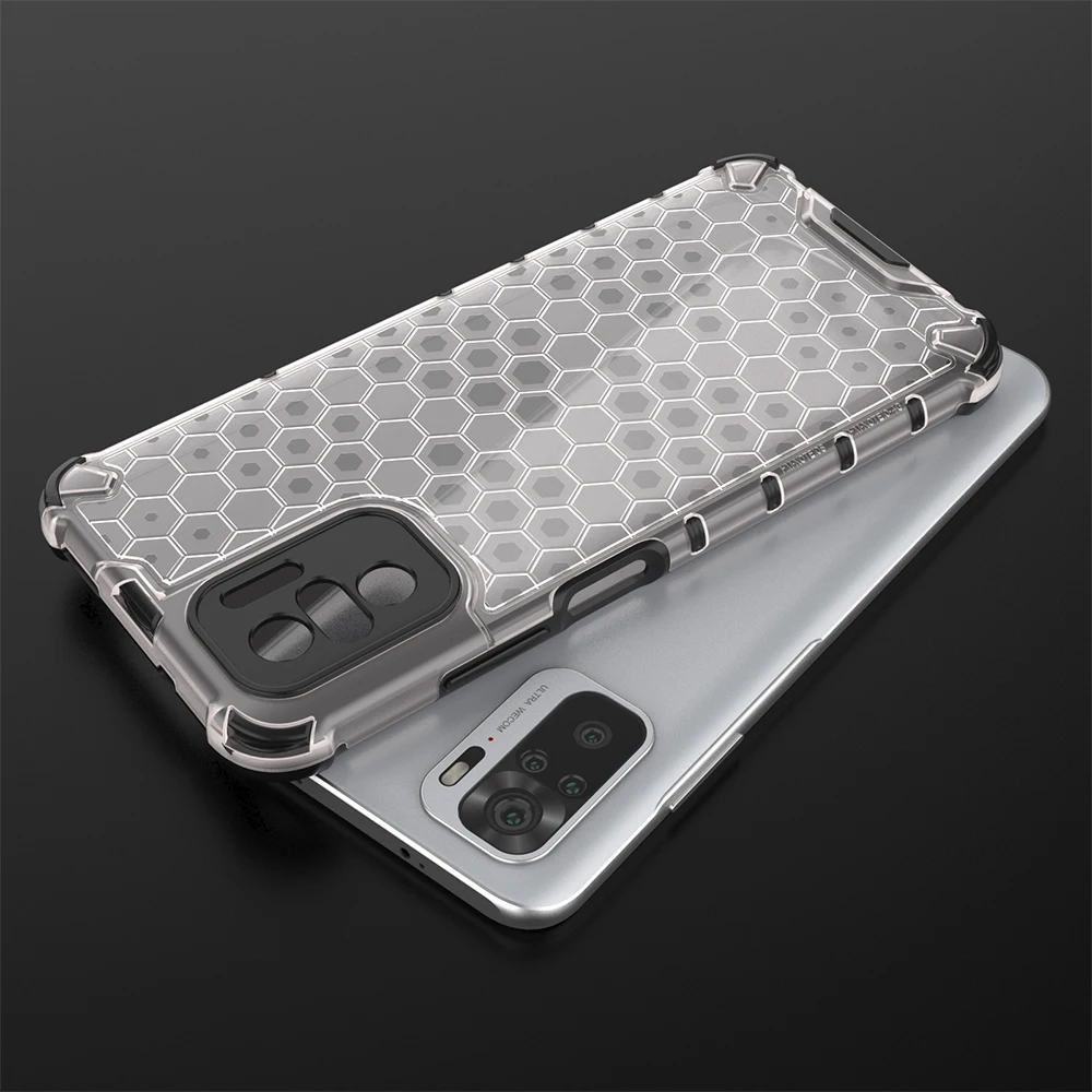 For Poco M5S Case Transparent Hard Back Cover Rugged Soft Frame Armor Shockproof Phone Case For Xiaomi Poco M5S 4G