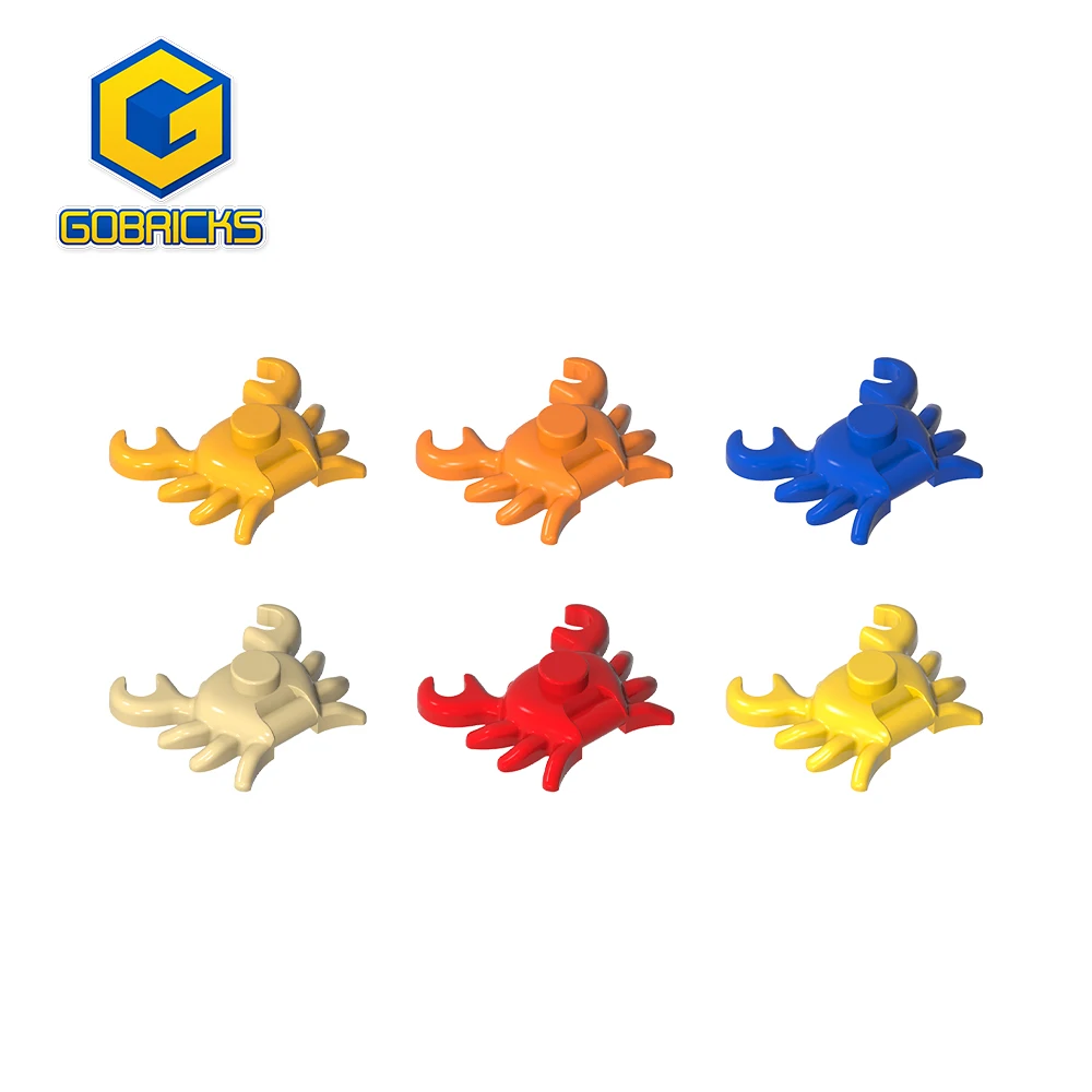 Gobricks Moc Animal Crab Bricks Parts Compatible with 33121 Assemble for Building Blocks Children DIY Toys Gift Adult Decoration