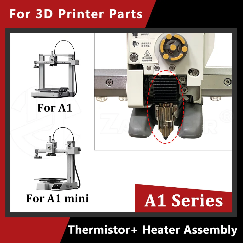 For Bambu Lab A1/A1mini Hotend Heating Component 3D printer Accessories Hotend Heating Assembly Kit